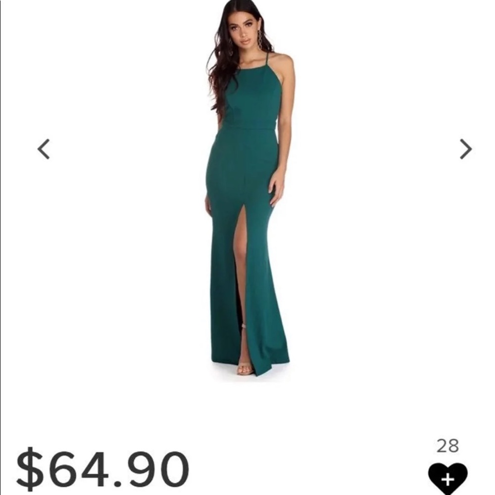 Windsor green formal dress NWT